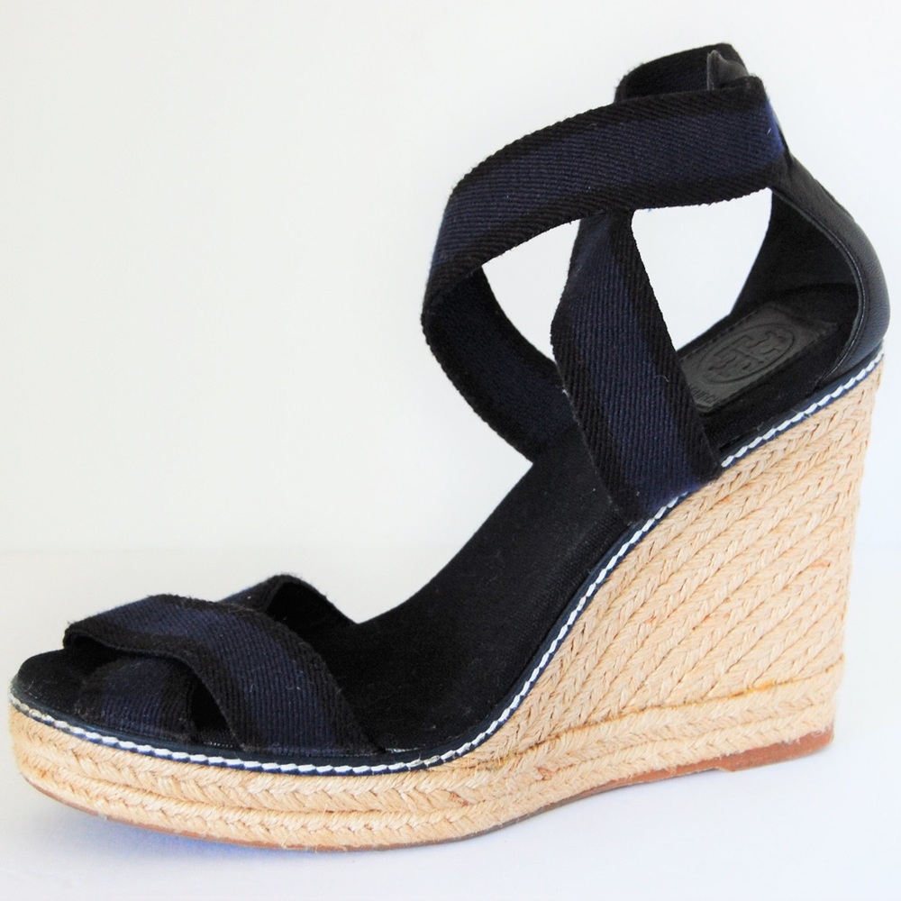 New Tory Burch Adonis Espadrilles Wedge Size 10